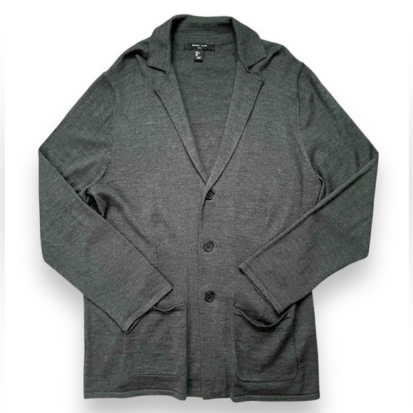 Mark Law Luxury Wool Button Front Cardigan - Picture 1 of 4